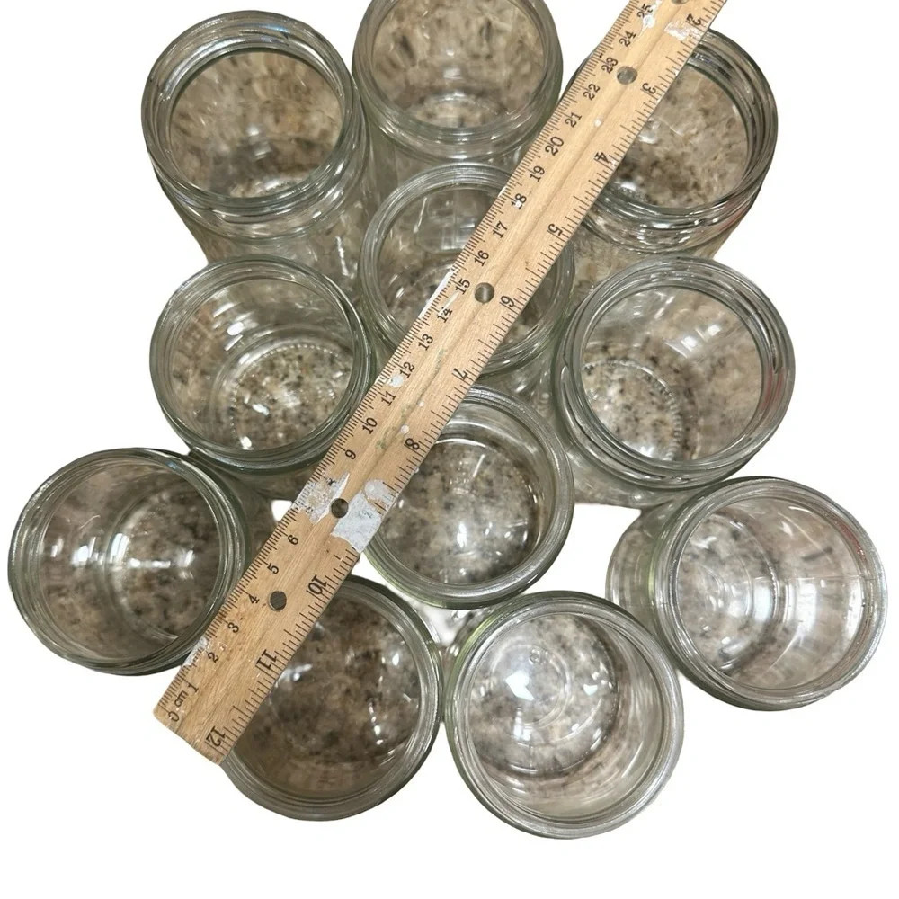 11 Glass Jars (No LIDS) (Used - Good Condition) 🫙